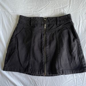 PacSun Black Mini Jean Skirt